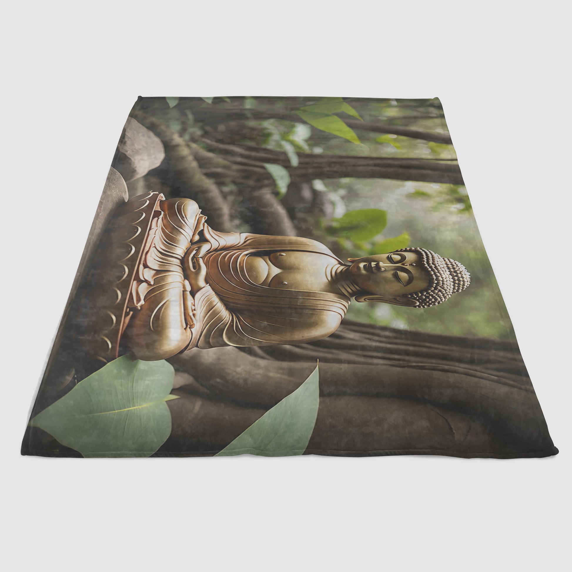 Plaid illustration print of Buddha | Opposite Home