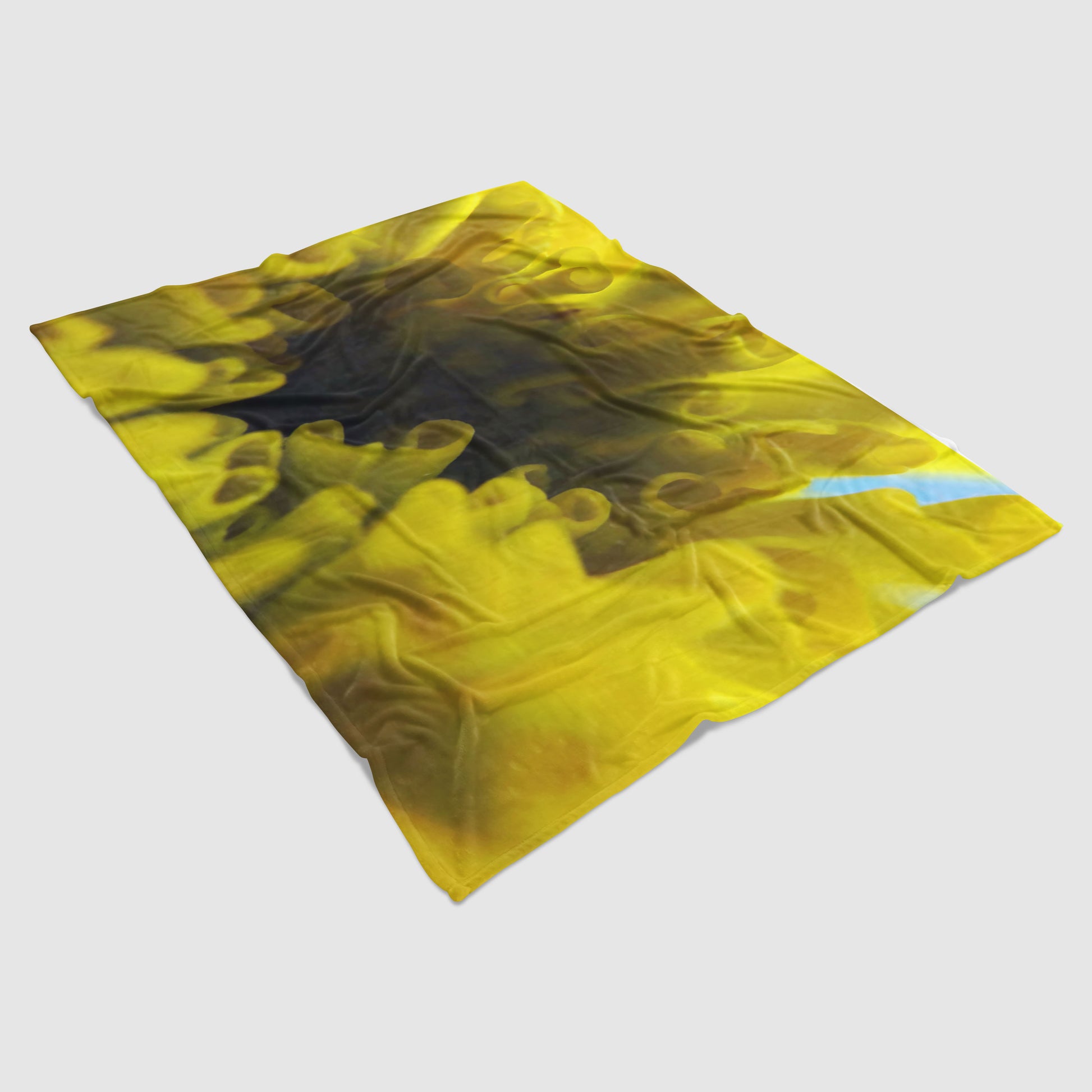 Plaid photo print of a yellow flower | Opposite Home