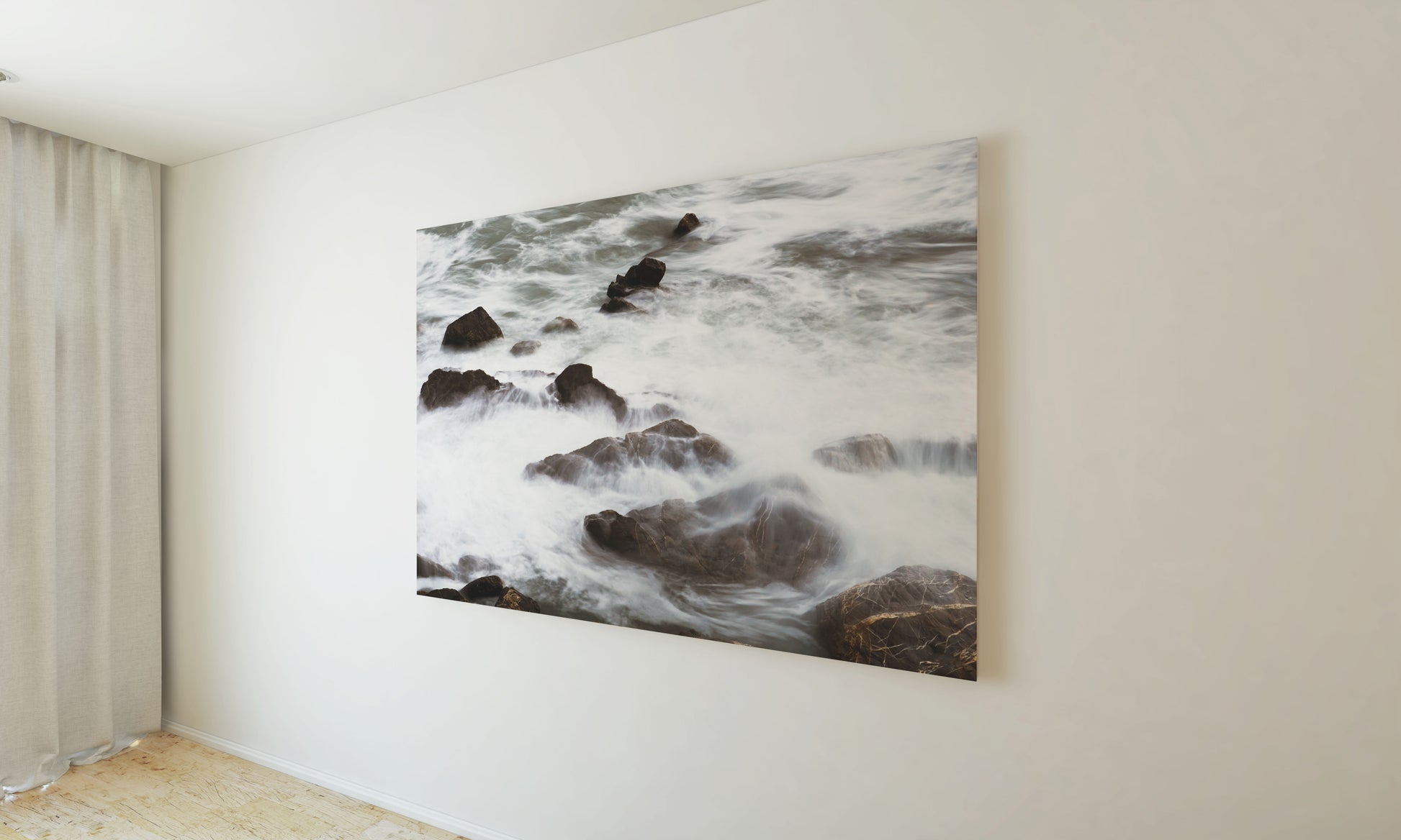 Posters and paintings artistic photo "Rocks in the sea" silk effect | Opposite Home