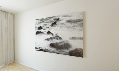 Posters and paintings artistic photo "Rocks in the sea" silk effect | Opposite Home