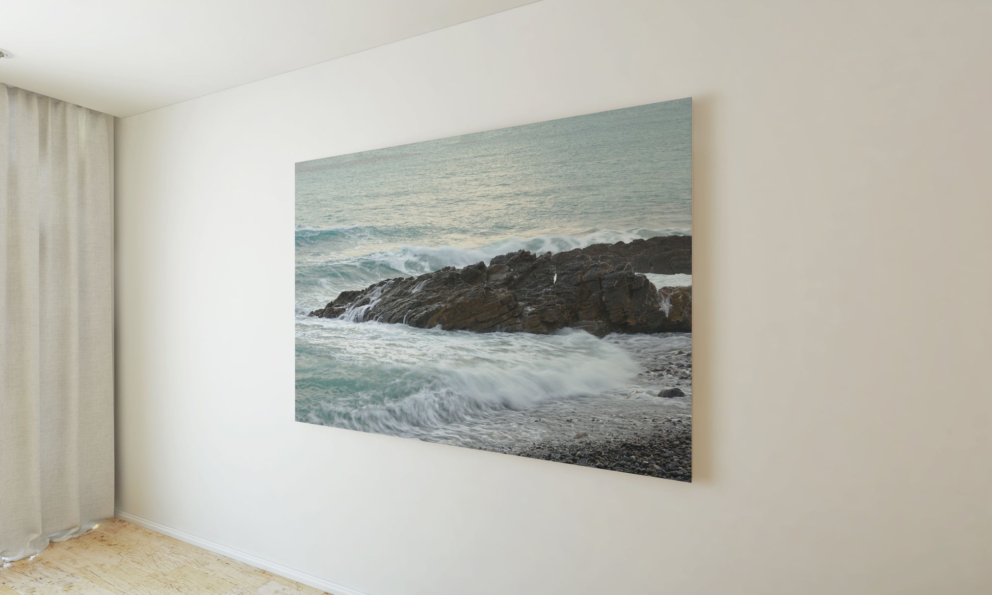 Posters and paintings artistic photo of a rough sea in Liguria | Opposite Home