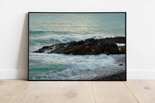 Posters and paintings artistic photo of a rough sea in Liguria | Opposite Home