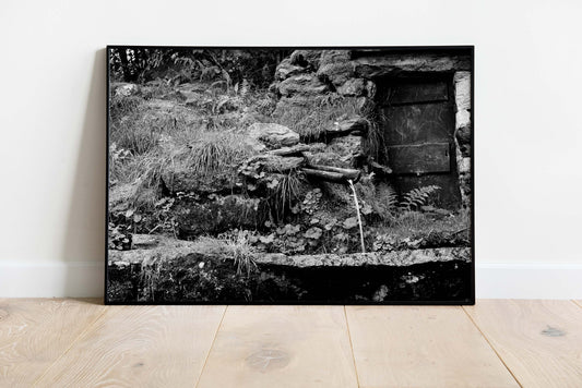 Posters and paintings black and white photography, rustic mountain landscape | Opposite Home