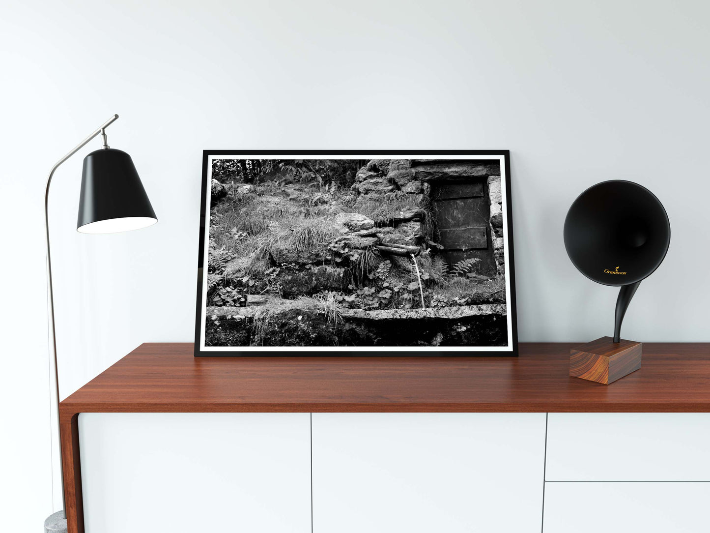 Posters and paintings black and white photography, rustic mountain landscape | Opposite Home