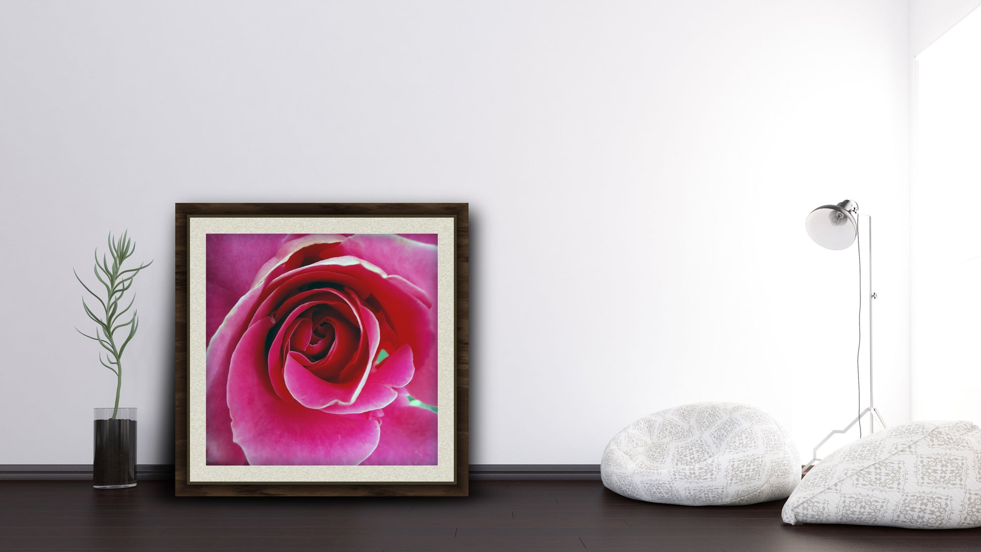 Romantic red rose photo poster | Opposite Home