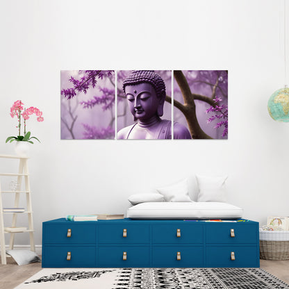 Set 3 canvas illustration print of Buddha | Opposite Home