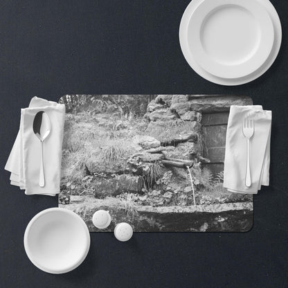 Table Placemat black and white photo print | Opposite Home