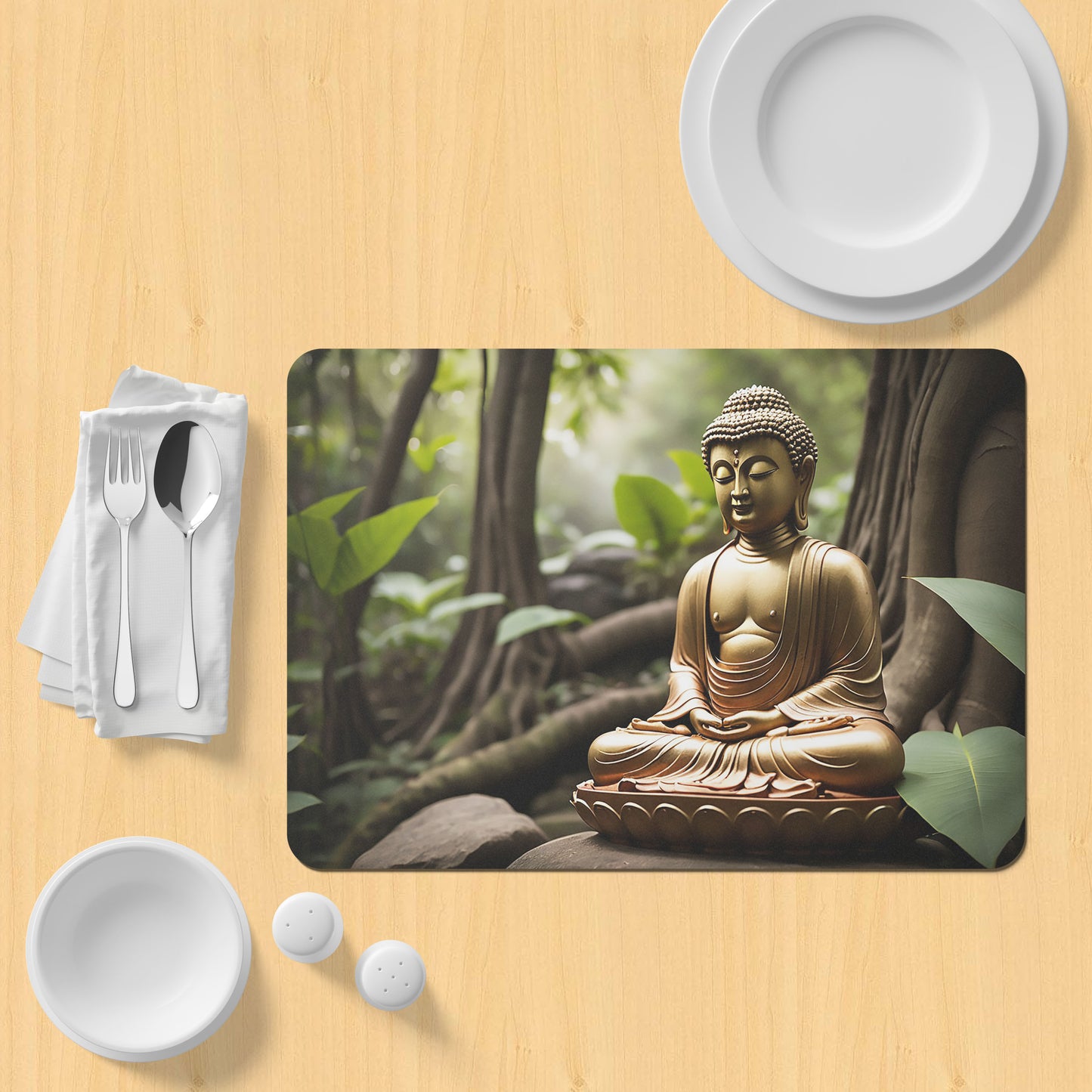 Table Placemat buddha illustration print | Opposite Home