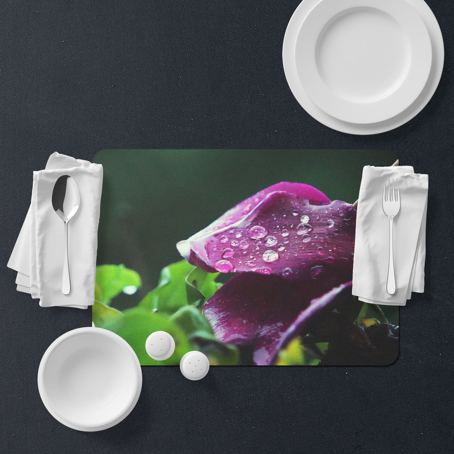 Table Placemat ciclamen photo print | Opposite Home