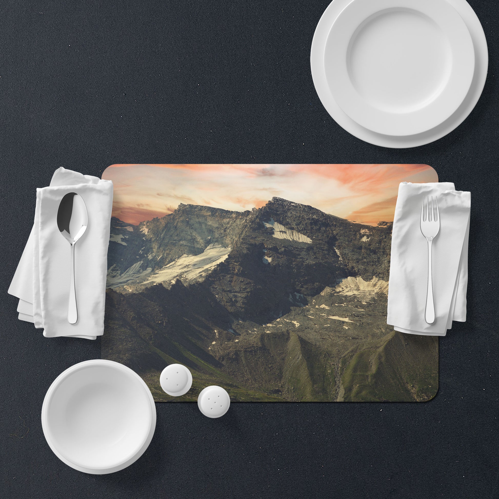 Table Placemat mountain photo print | Opposite Home