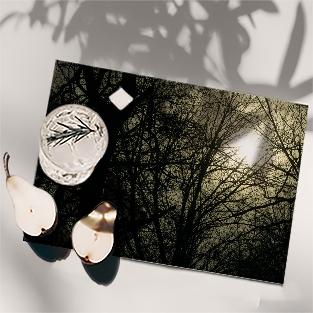 Table Placemat sun behind a tree photo print | Opposite Home