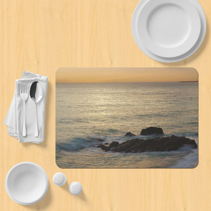 Table Placemat sunset photo print | Opposite Home